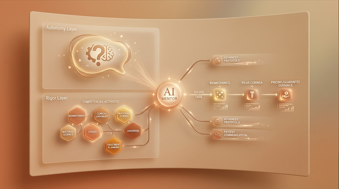 Representação luminosa de uma rede de inteligência artificial.